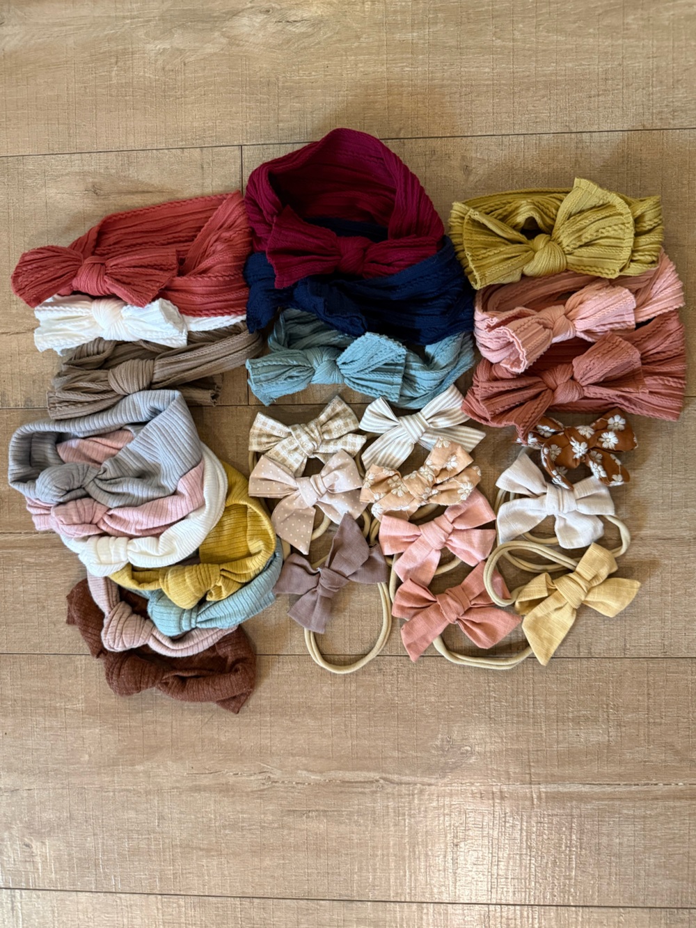 Baby Girls Headbands Bows Fabric Stretchy Hair Accessories 26 pack
